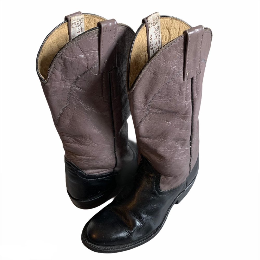 Winchester Leather Cowboy Western Boots 5